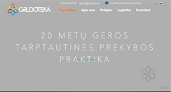 Desktop Screenshot of grudoteka.lt
