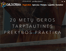 Tablet Screenshot of grudoteka.lt